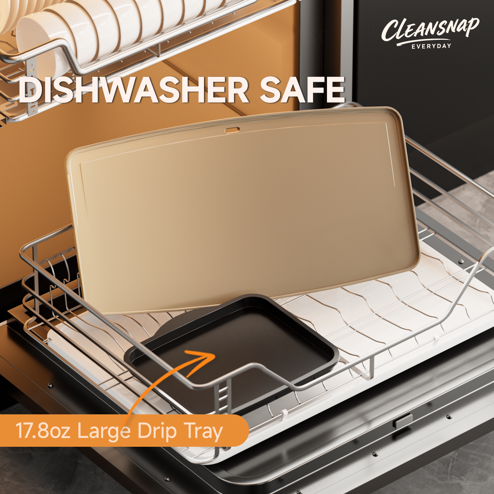 SENSCHEF Cleansnap Everyday Electric Griddle, Great Gift for Family Feasts - 20” Nonstick Grill with Foldable Anti-Mess Shield, Rapid 1700W Hea & PPG Ceramic Coating, Dishwasher Safe, Vanilla Cream