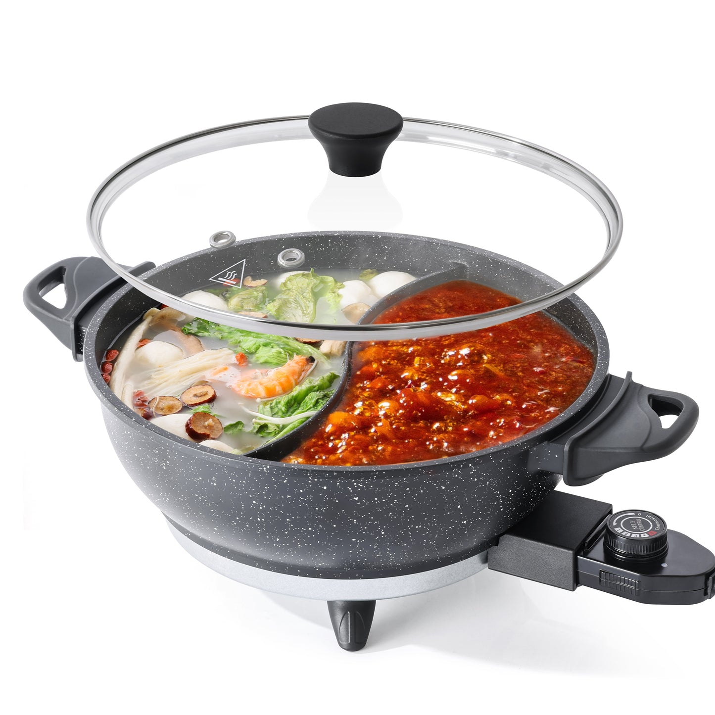 SENSCHEF 4L Electric Hot Pot with Divider