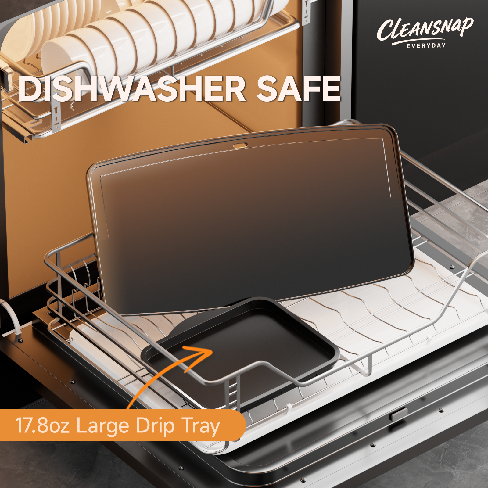 SENSCHEF Cleansnap Everyday Electric Griddle,The Ultimate Gift for Family Feasts - 20” Nonstick Grill with Foldable Anti-Mess Shield, Rapid 1700W Heat & PPG Ceramic Coating, Dishwasher Safe, Saga Blue